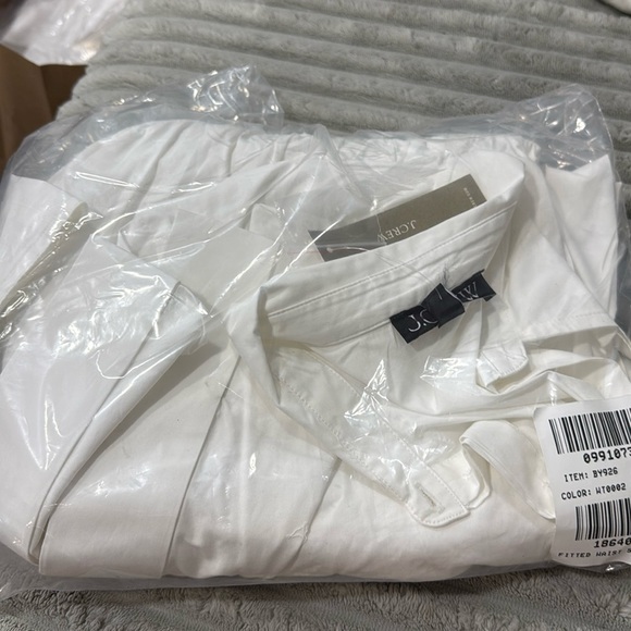 J Crew Fitted-waist shirtdress in stretch cotton poplin BY926 - Picture 2 of 2